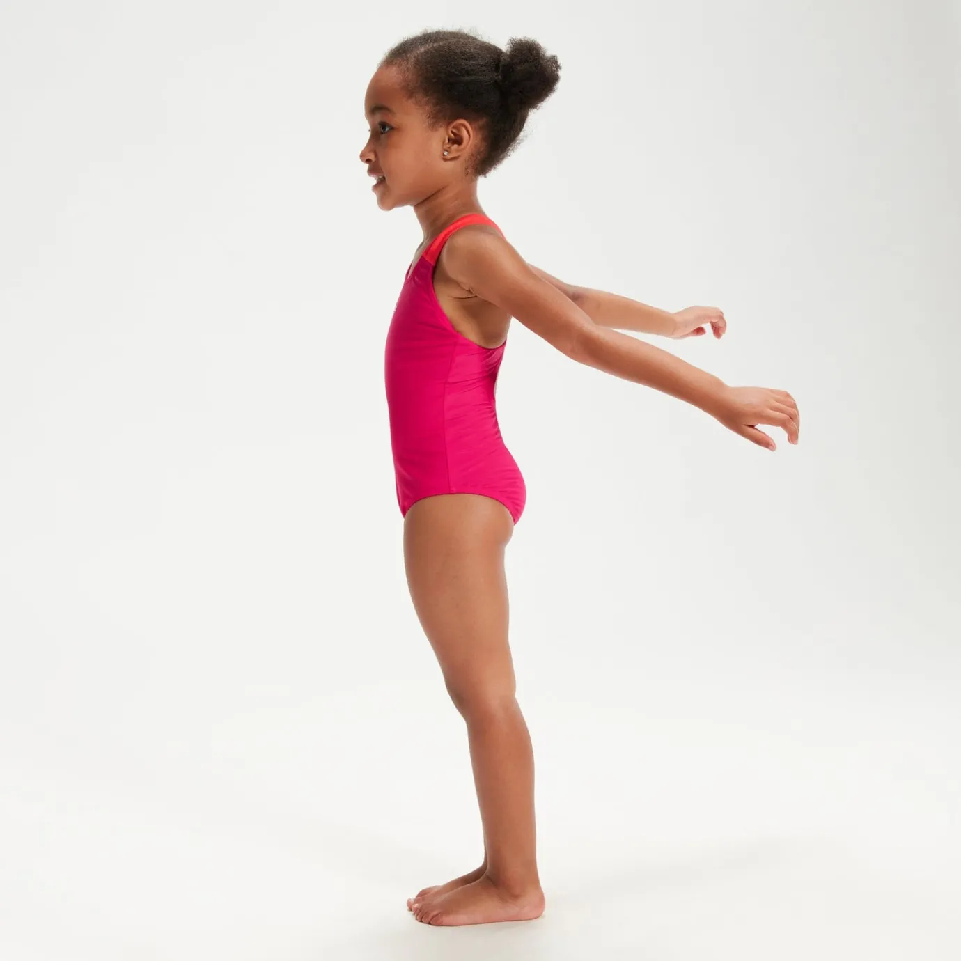 Girls Learn to Swim Medalist Swimsuit Pink/Coral*Speedo New