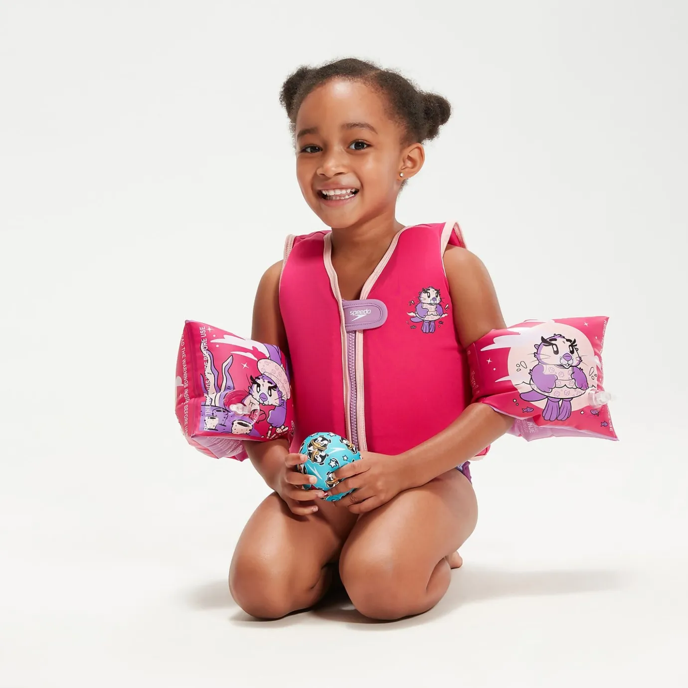 Infant Learn to Swim Aria Sea Otter Float Vest Pink*Speedo Hot
