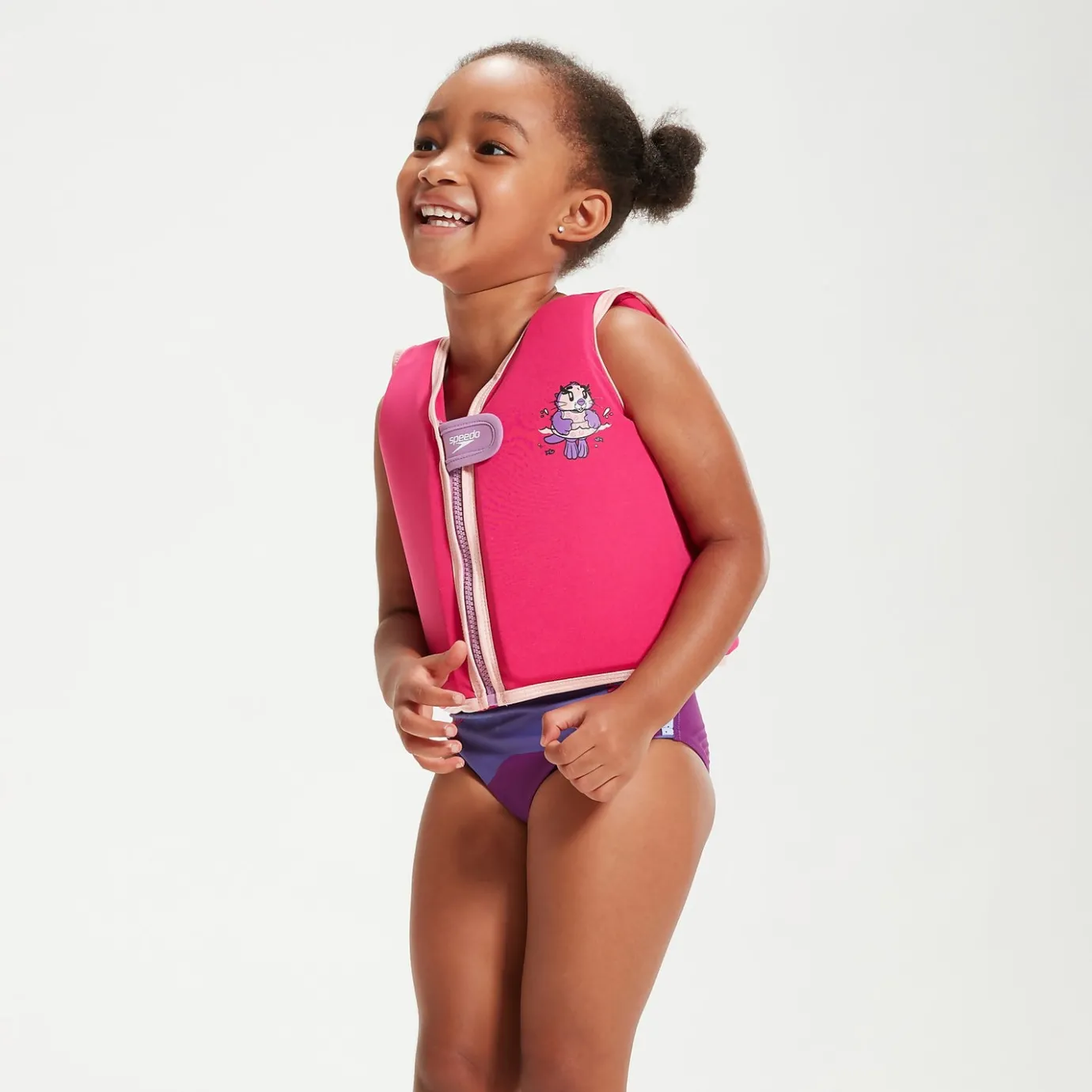 Infant Learn to Swim Aria Sea Otter Float Vest Pink*Speedo Hot