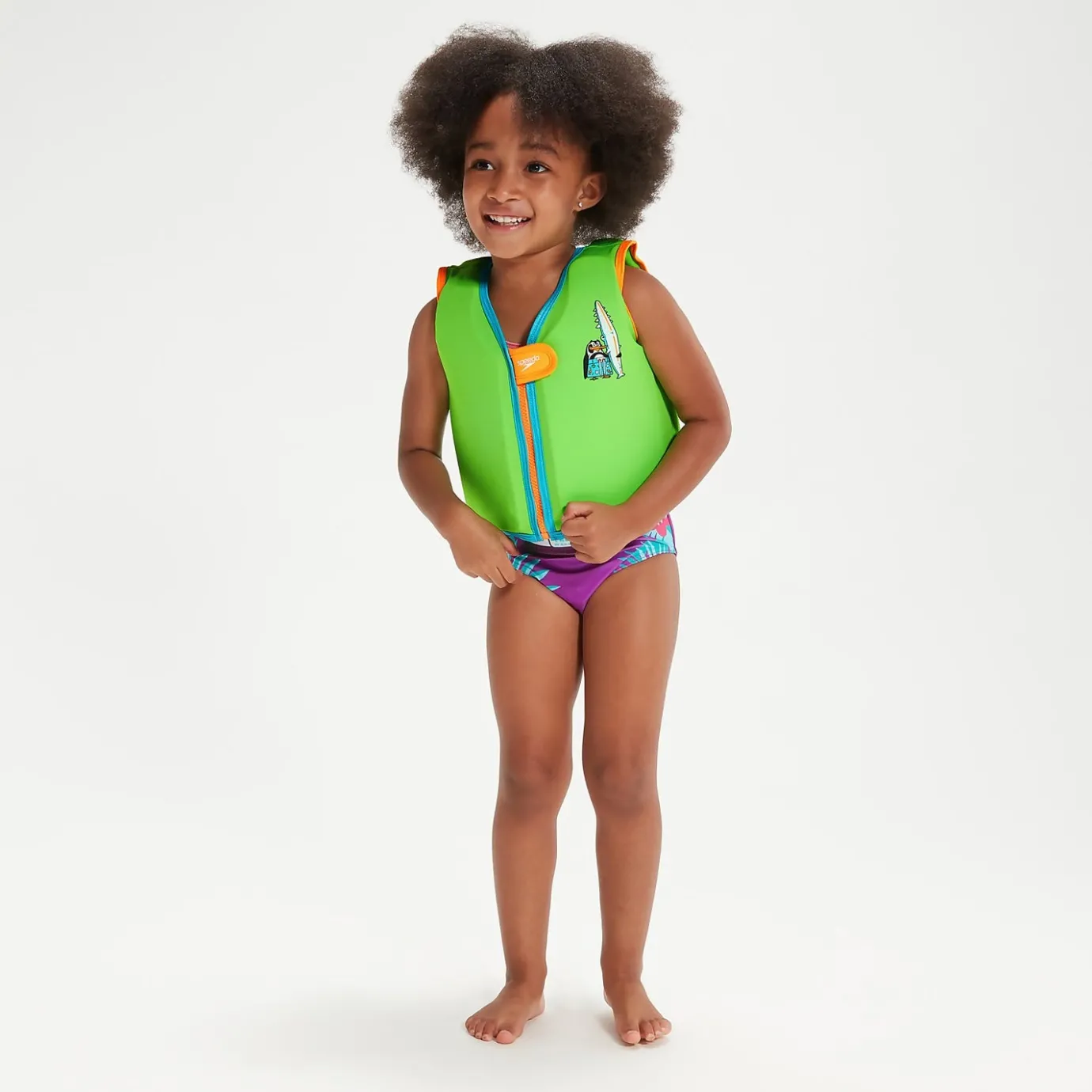 Infant Learn to Swim Chima African Penguin Float Vest Green*Speedo Clearance
