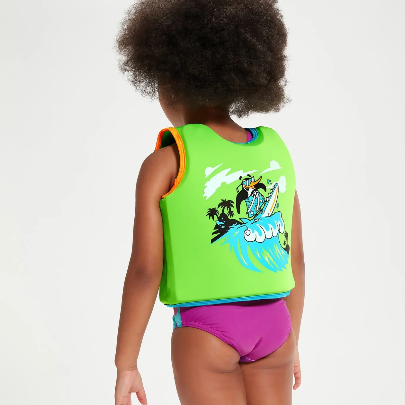 Infant Learn to Swim Chima African Penguin Float Vest Green*Speedo Clearance