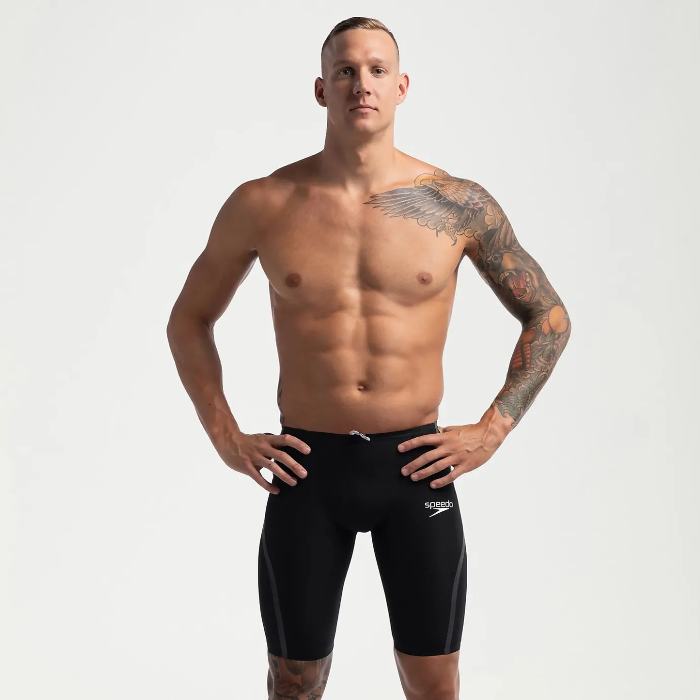 Men's Fastskin LZR Pure Intent 2.0 Backstroke Edition High Waist Jammer Black/Iridescent*Speedo Cheap