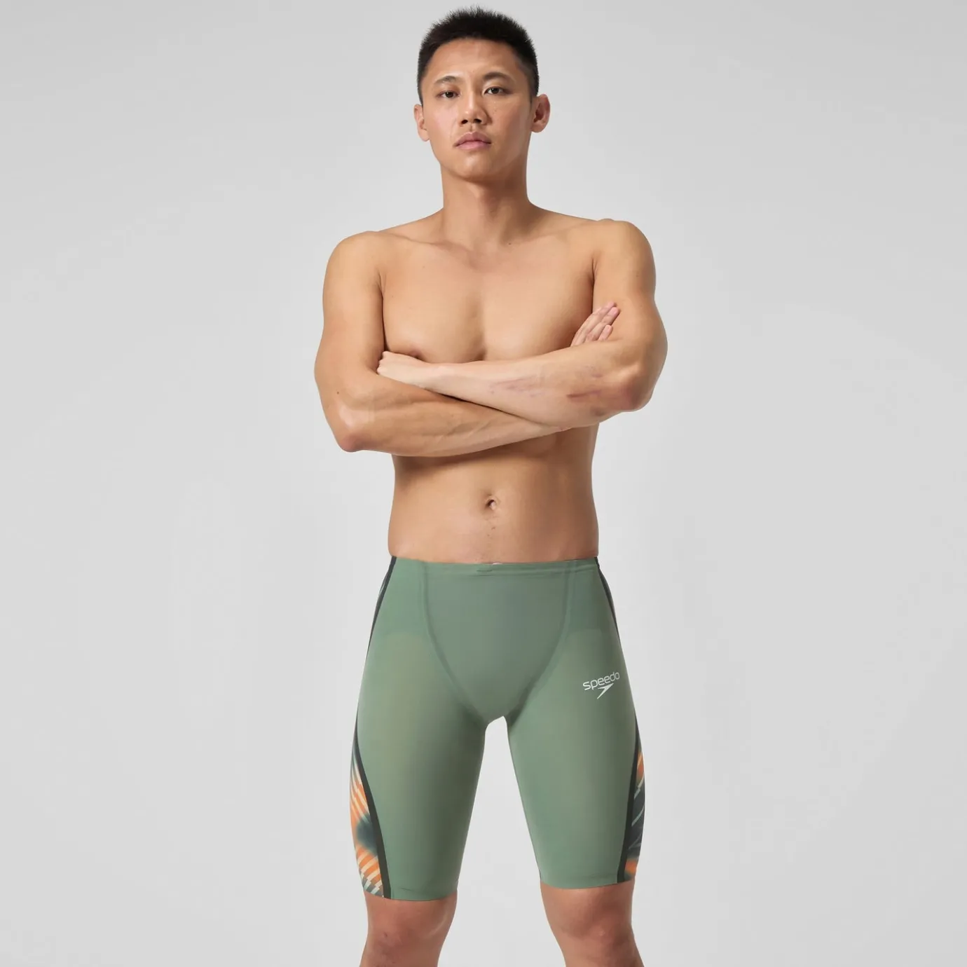 Men's Fastskin LZR Pure Intent 2.0 High Waist Jammer Green/Orange*Speedo Best Sale