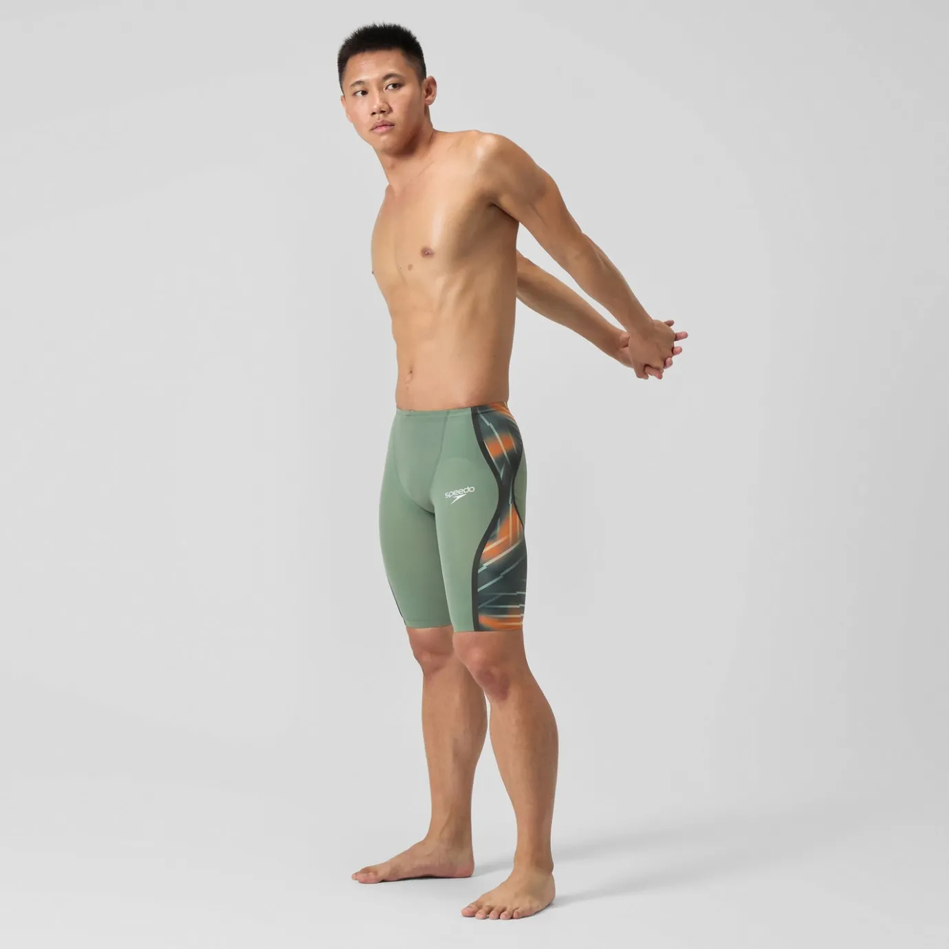 Men's Fastskin LZR Pure Intent 2.0 High Waist Jammer Green/Orange*Speedo Best Sale