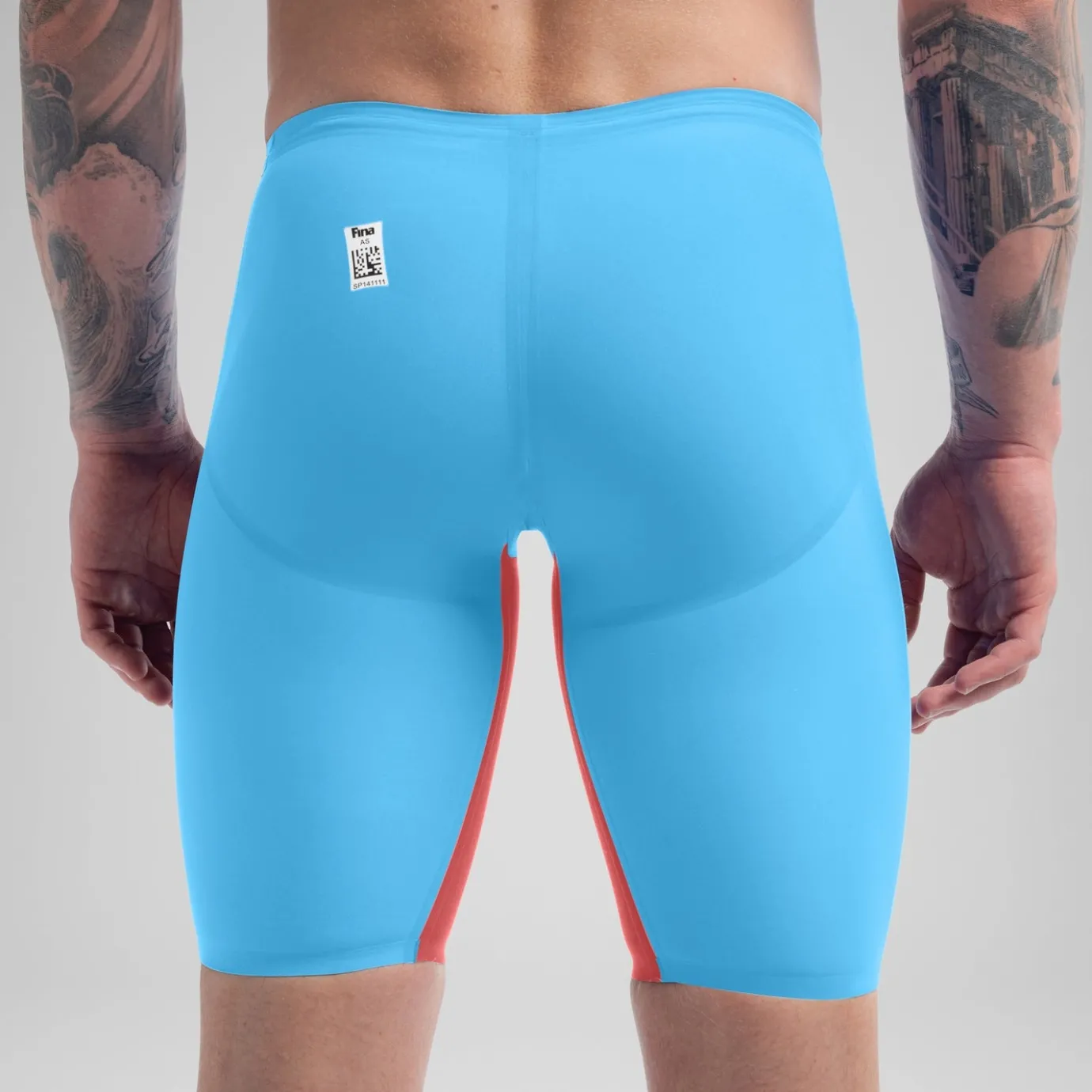 Men's Fastskin LZR Pure Valor 2.0 High Waist Jammer Blue/Red*Speedo Store