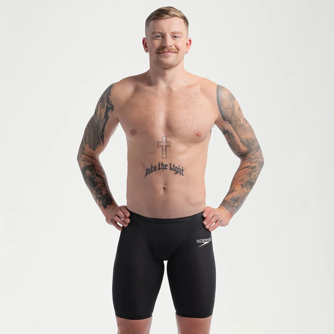 Men's Fastskin LZR Pure Valor 2.0 High Waisted Jammer Black*Speedo Fashion