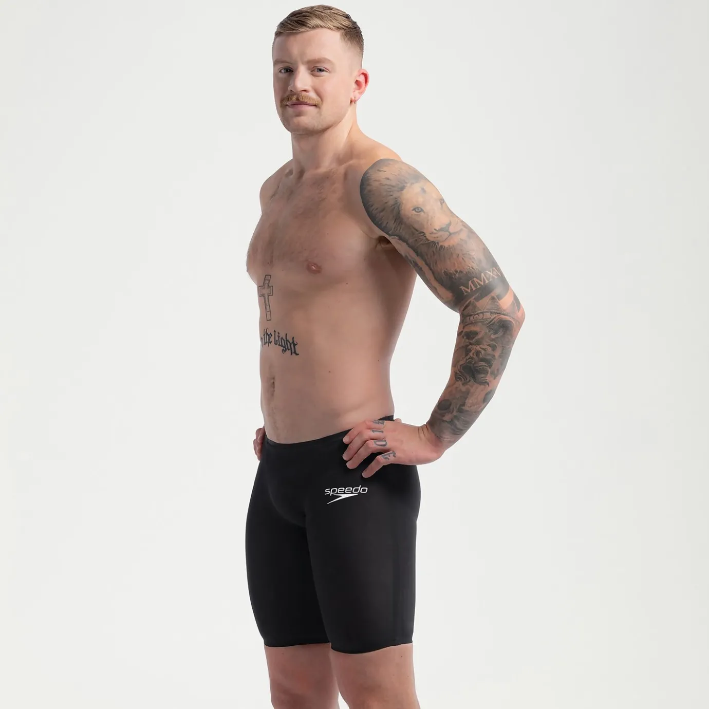 Men's Fastskin LZR Pure Valor 2.0 High Waisted Jammer Black*Speedo Fashion