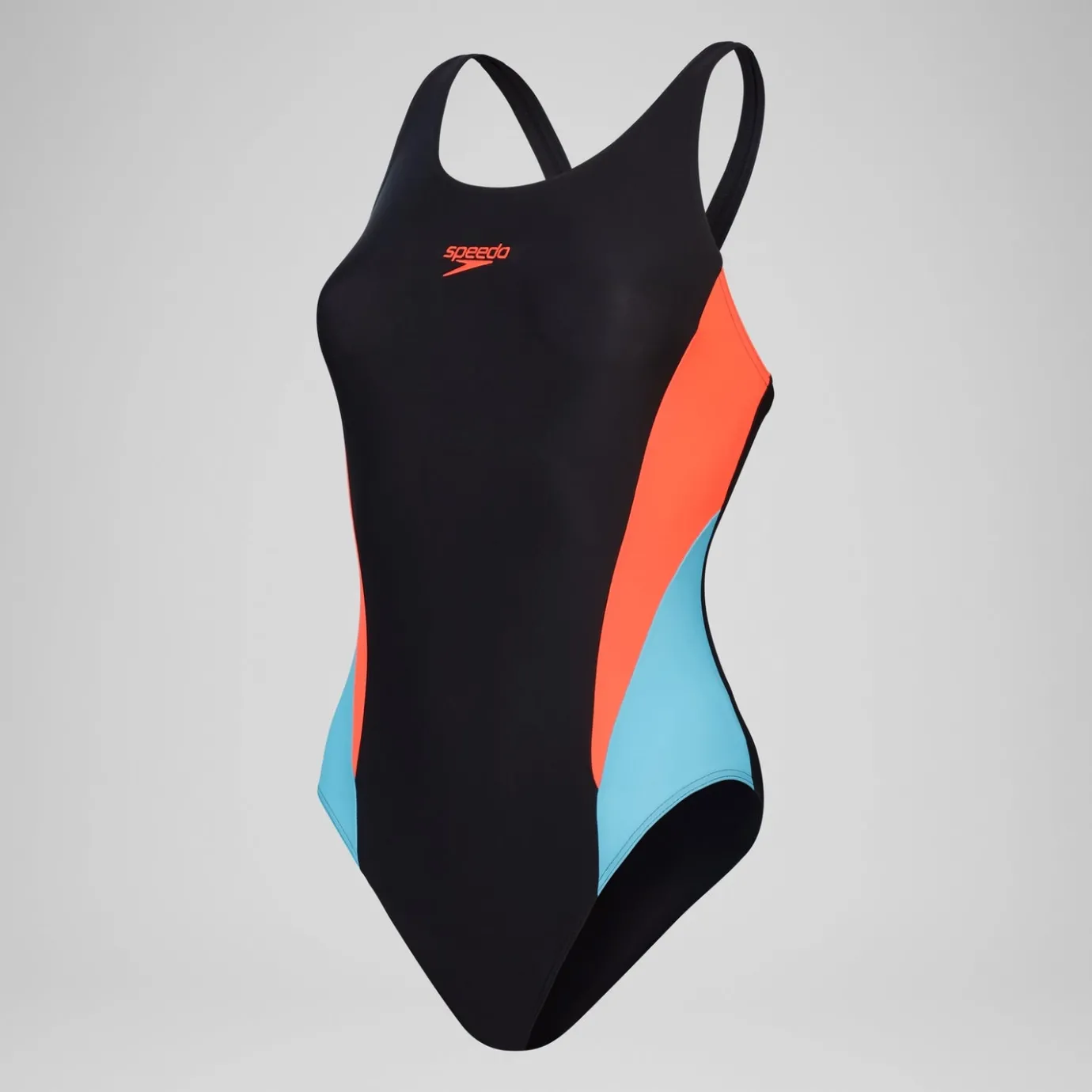womens_colourblock__swimsuit_blackred_4.webp Women's Colourblock 2.0 Swimsuit Black/Red*Speedo Outlet